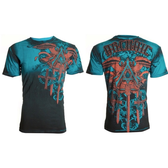 Archaic By Affliction Men's T-Shirt DAVENTRY - Picture 4 of 9